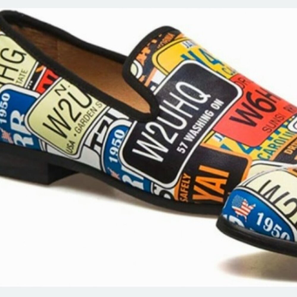 MeiJiaNa~ U.S. License Plate, Fashion- Loafer, Slip-On Shoes- Size 10- B09C3L711 - Picture 12 of 17